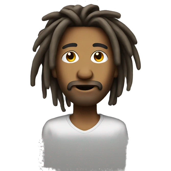 nonchalant dreadhead emoji