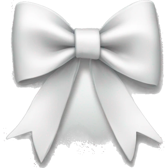 White bow emoji