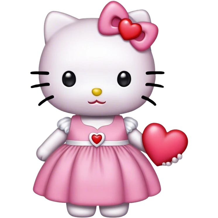 hello kitty heart emoji