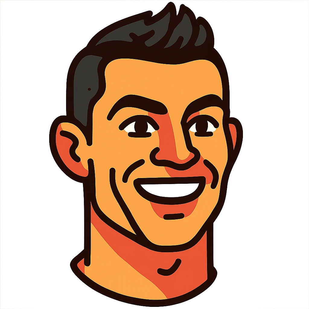 Cristiano Ronaldo's face emoji