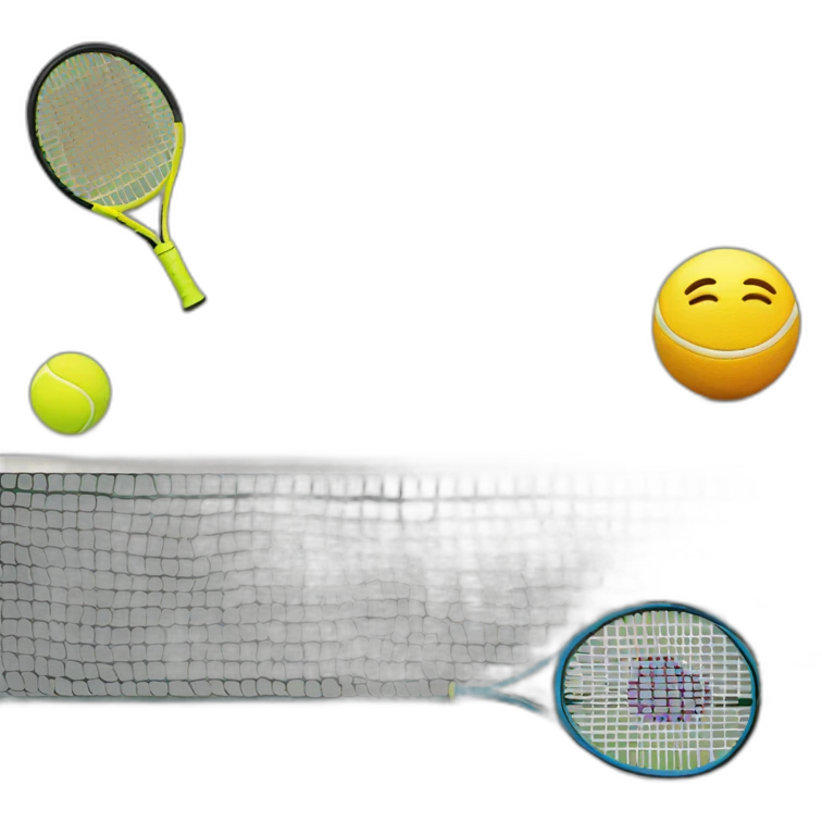 Playing tennis emoji