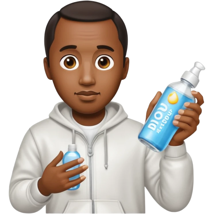 p diddy holding baby oil emoji