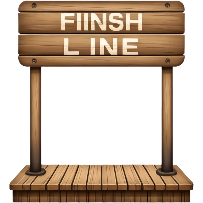finish line stand emoji