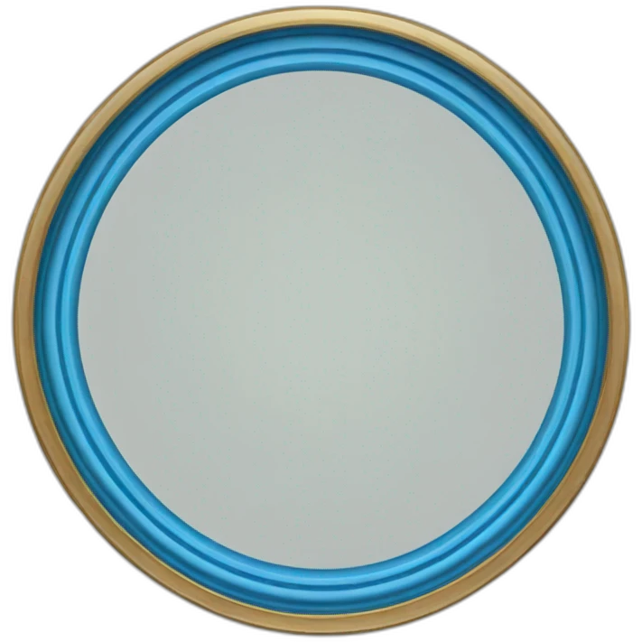 Blue border-ring-circle-frame emoji