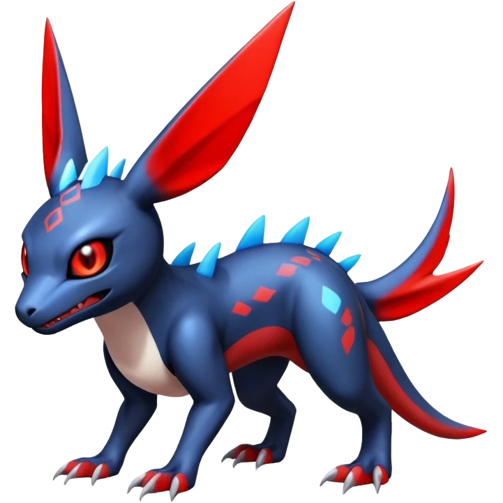  Cute Guilmon-Latias-Koraidon-Umbreon-Fakémon-hybrid-creature (full body)  emoji