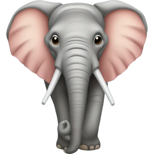 elephant trunk with bald canzo head emoji