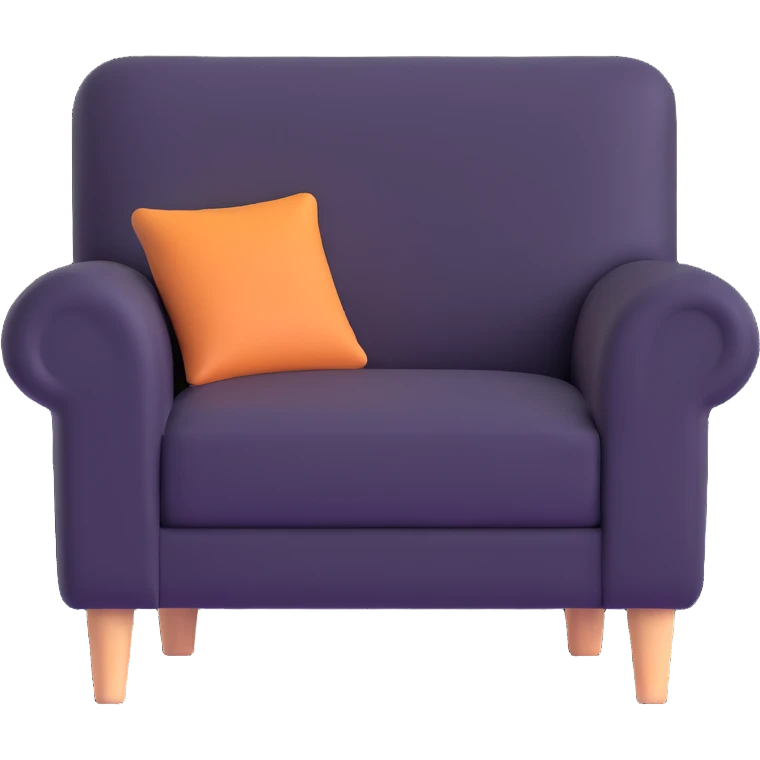 cozy armchair, warm and inviting emoji