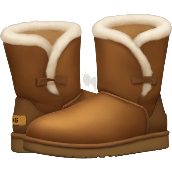 Brown ugg shoes emoji