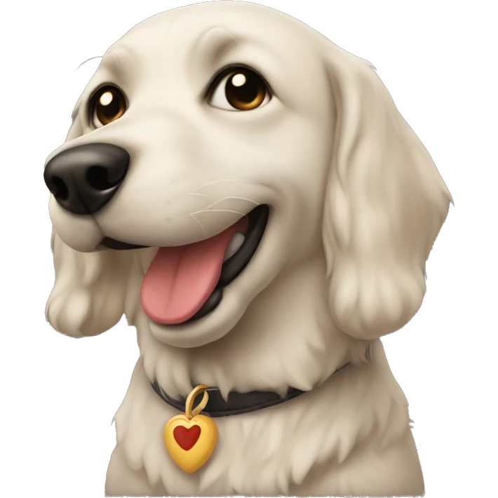 Kiss dog emoji