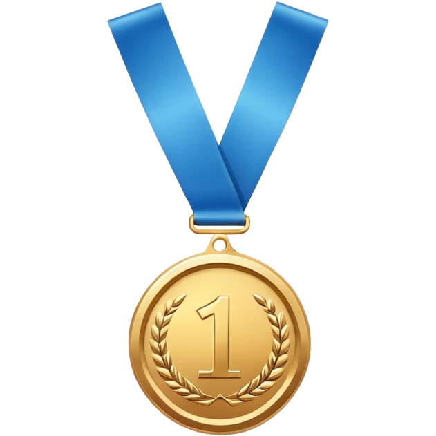 make a medal that is completely blue emoji