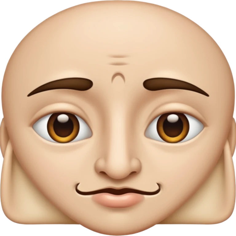 a face with two sides, two noses, two mouths etc. looking each to the opposite side emoji