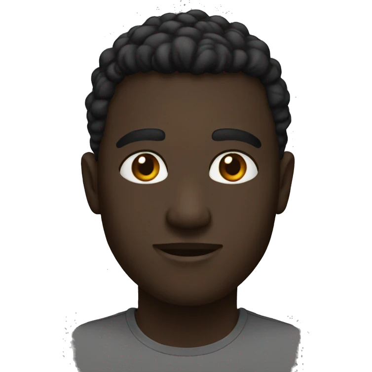 black color emoji