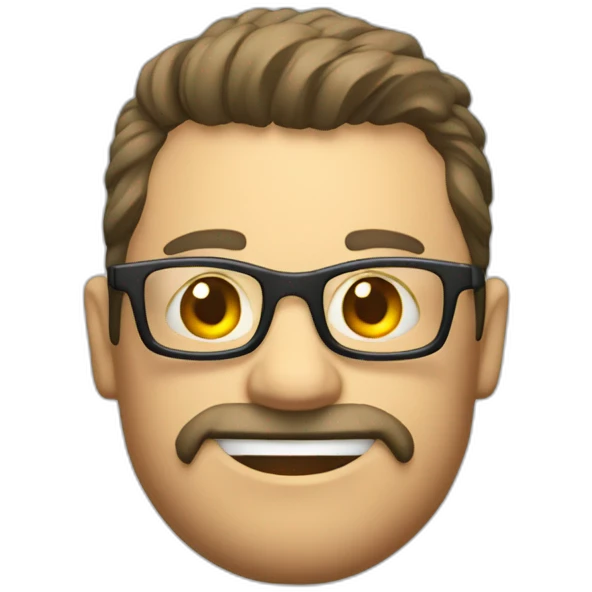Hackerman with glass emoji