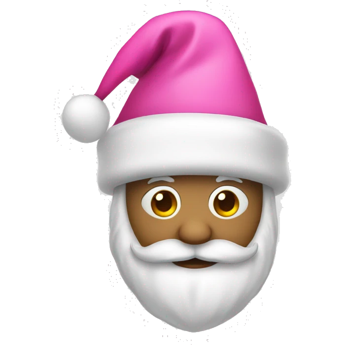 Pink Santa hat emoji