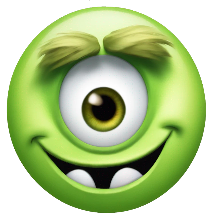 mike wazowski monsters inc with one eye emoji