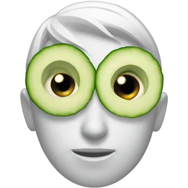 Face with cucumber emoji