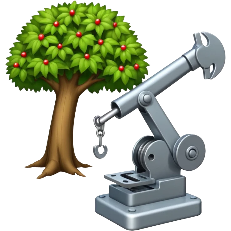 peux tu faire un emoji d'une machine qui arrache un arbres comme font les pepinieres emoji