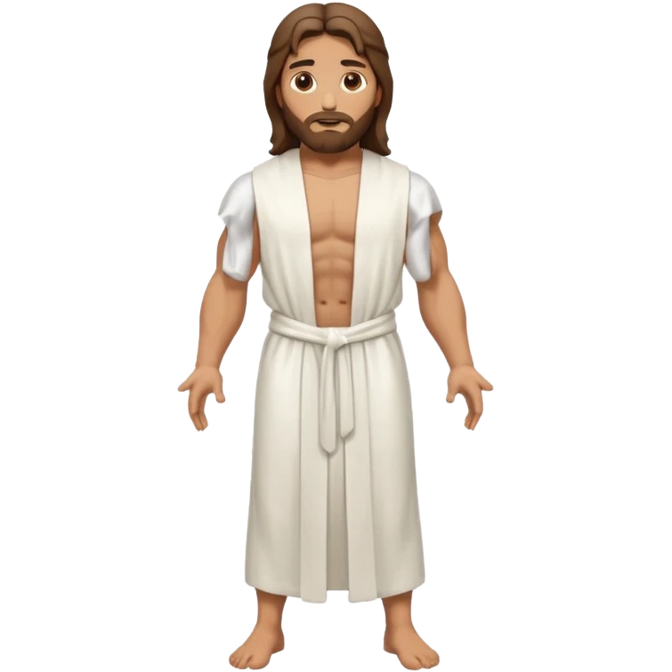 fullbody jesus christ jacked, sleeveless emoji