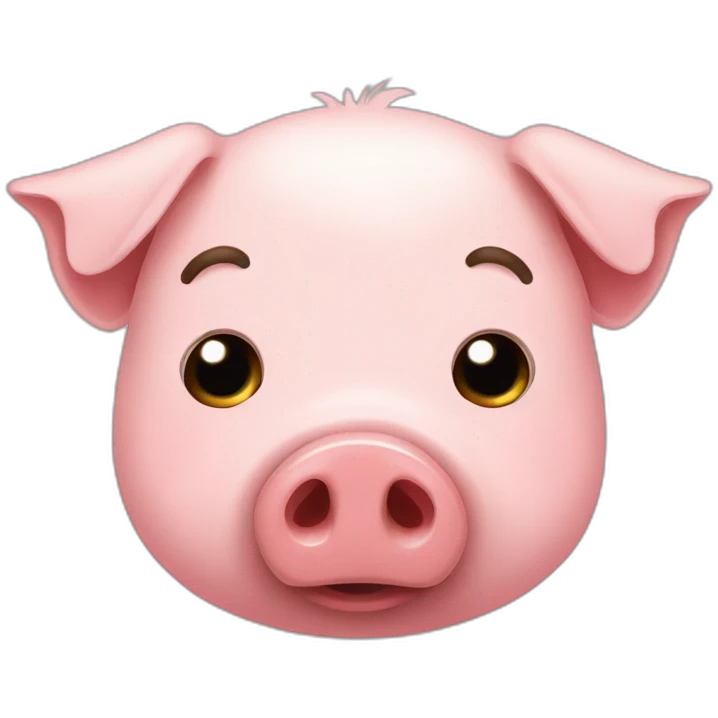 Pig having fever emoji
