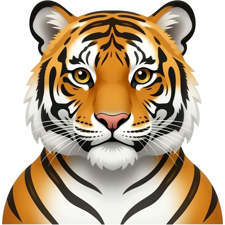 tiger head and shoulders emoji