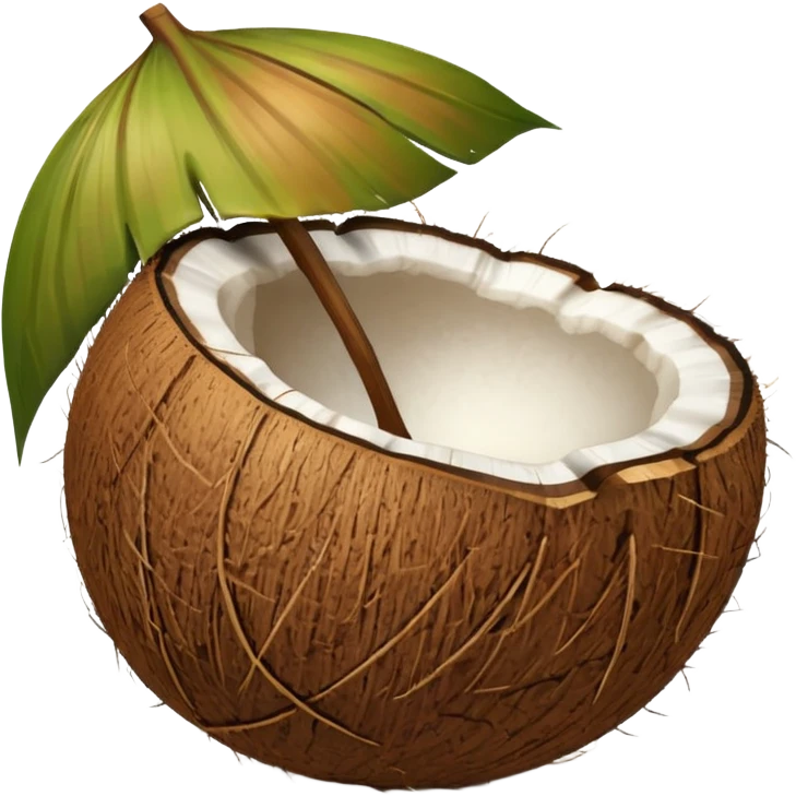 coconut with shall emoji