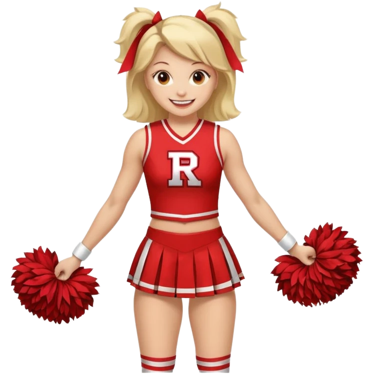 Rutgers full body Cheerleader emoji