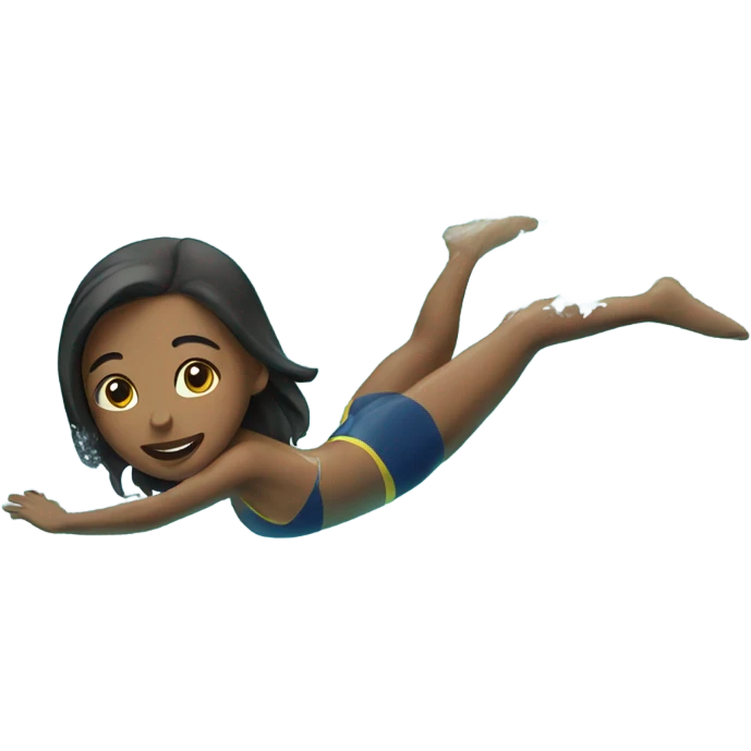 Girl swimming emoji