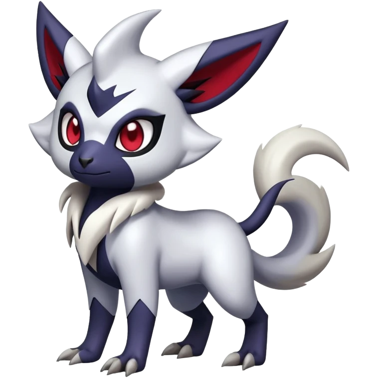 Shiny Dark Edgy Cute Absol-Noibat-Zangoose-Hybrid (Full body) emoji