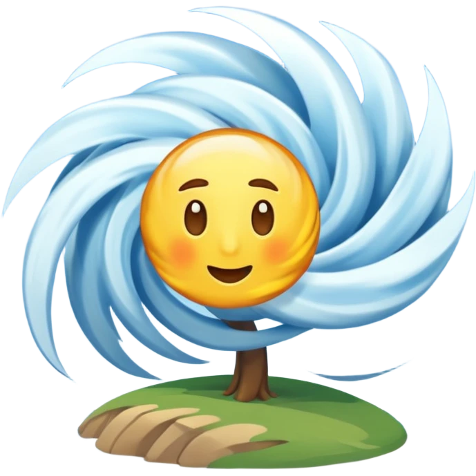el viento sin cara emoji