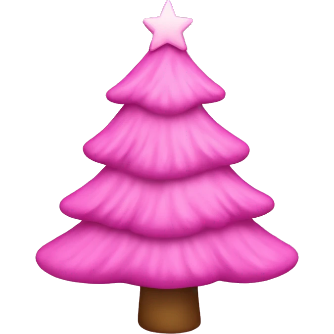 pink christmastree emoji