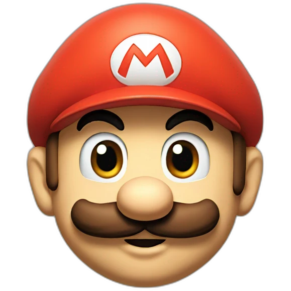 super mario head emoji