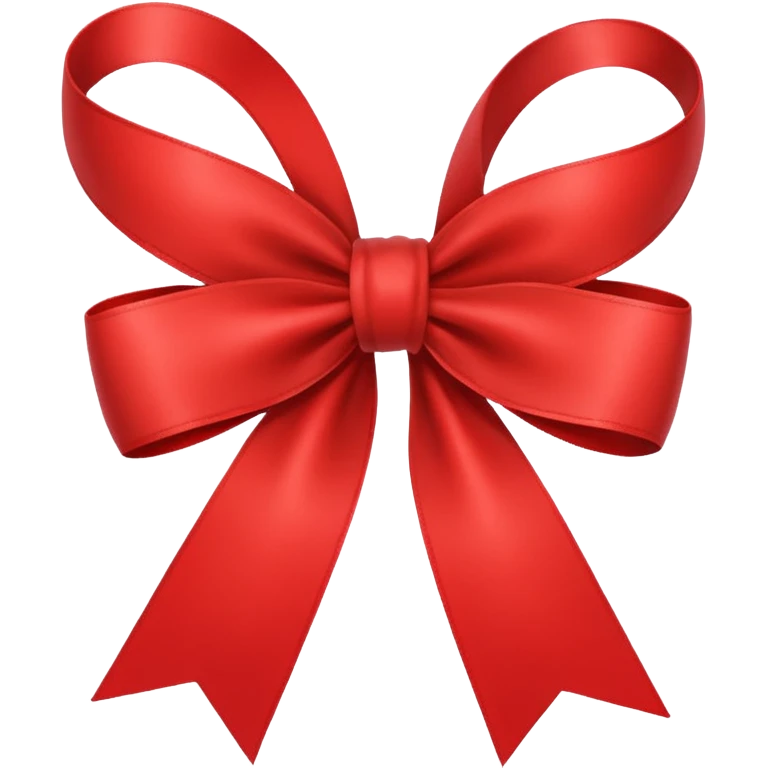 single red ribbon, neatly tied bow, isolated on white background, high detail, soft natural lighting, no text, no watermark --ar 1:1 --v 6
 emoji