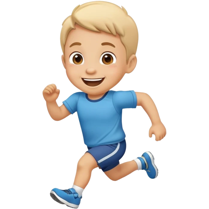 running toddler emoji