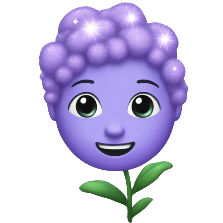 Lavender sparkles emoji