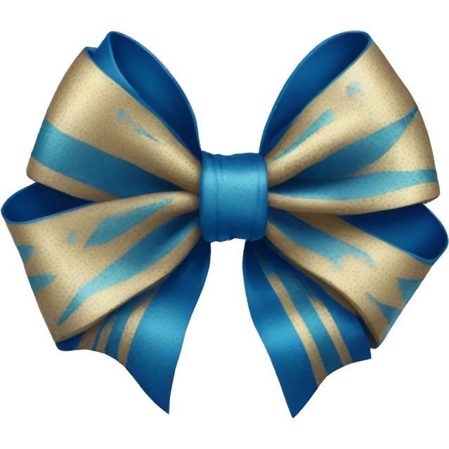blue bow emoji