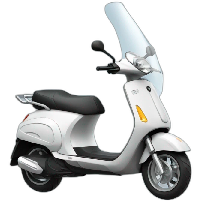 Electric scooter rain emoji