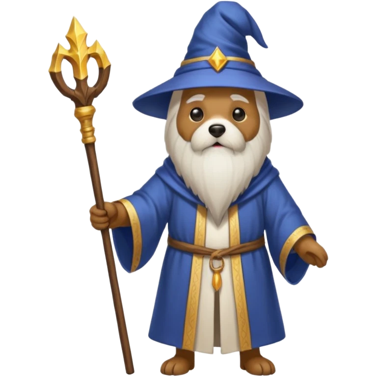 Dog wizard emoji