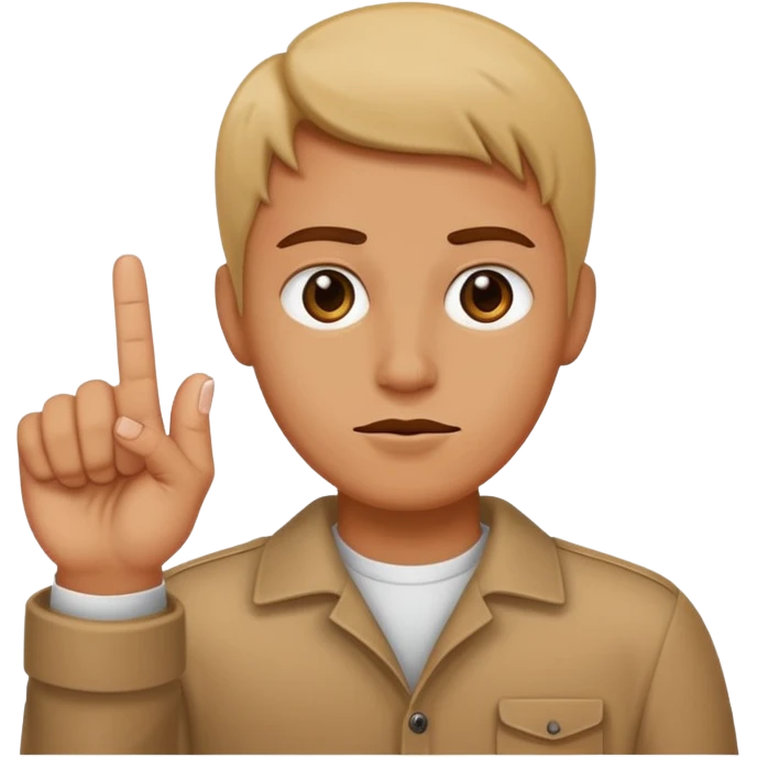 me sticking up the middle finger  emoji
