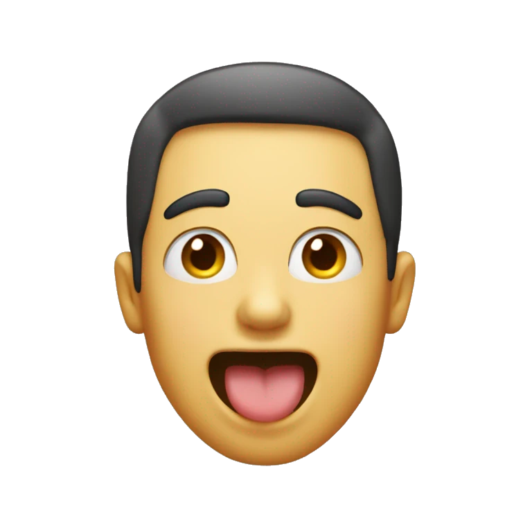 Guy winking with his tongue out emoji