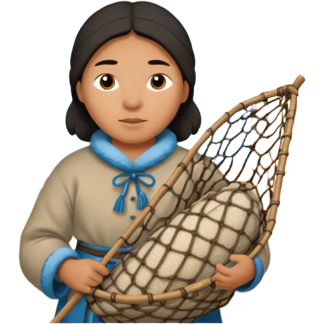 Inuit with nets home emoji
