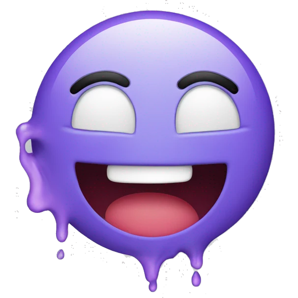 a happy face melting from the heat emoji