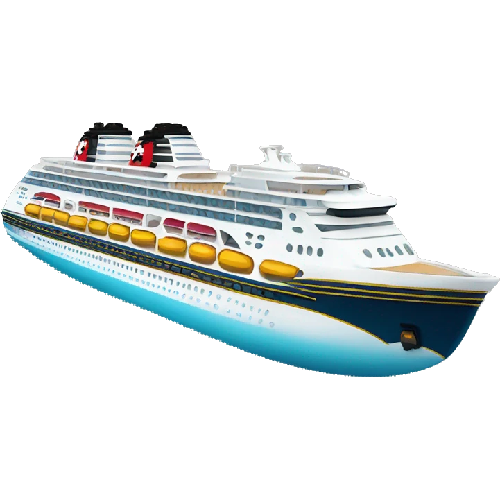 Disney cruiseline boat emoji