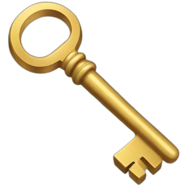 flat key emoji