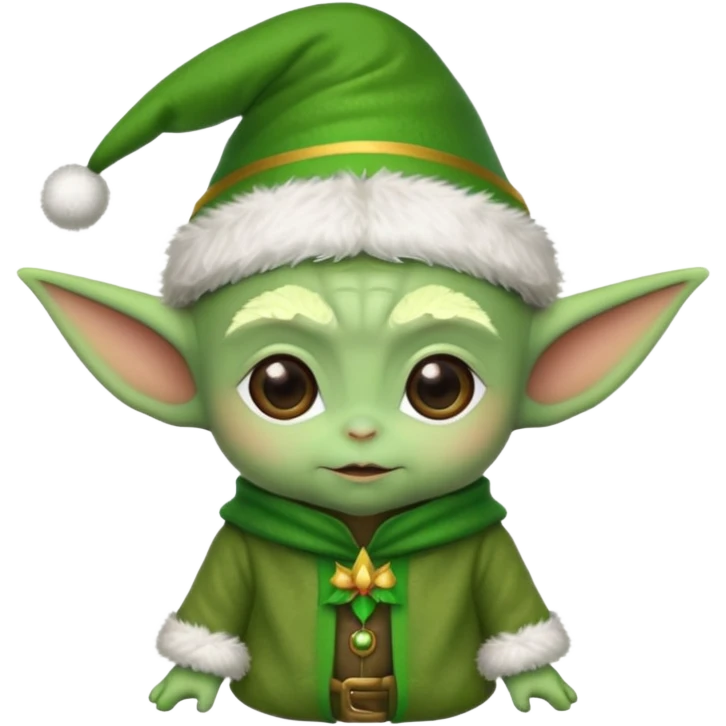 baby yoda elf christmas emoji