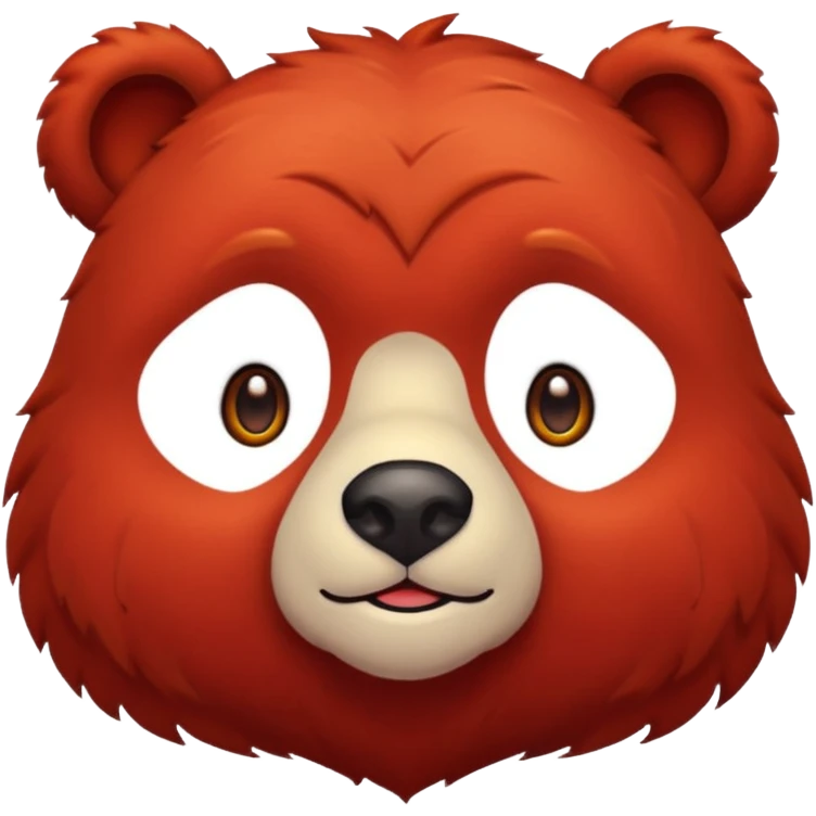 red bear emoji