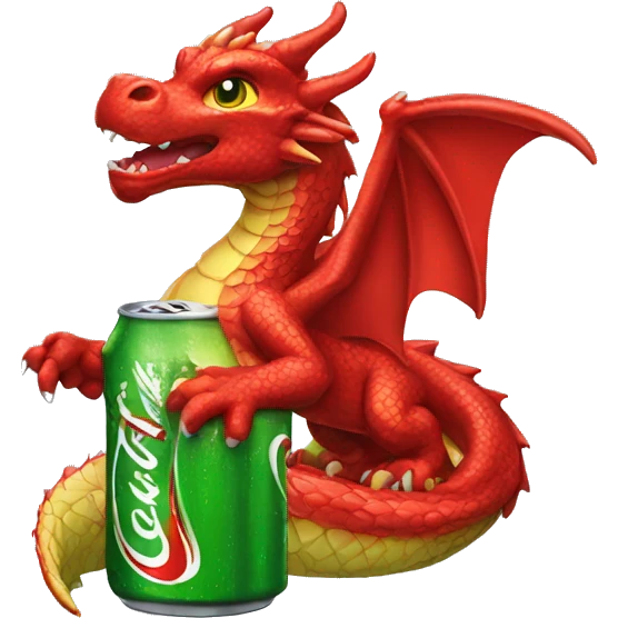Dragon coca cola emoji