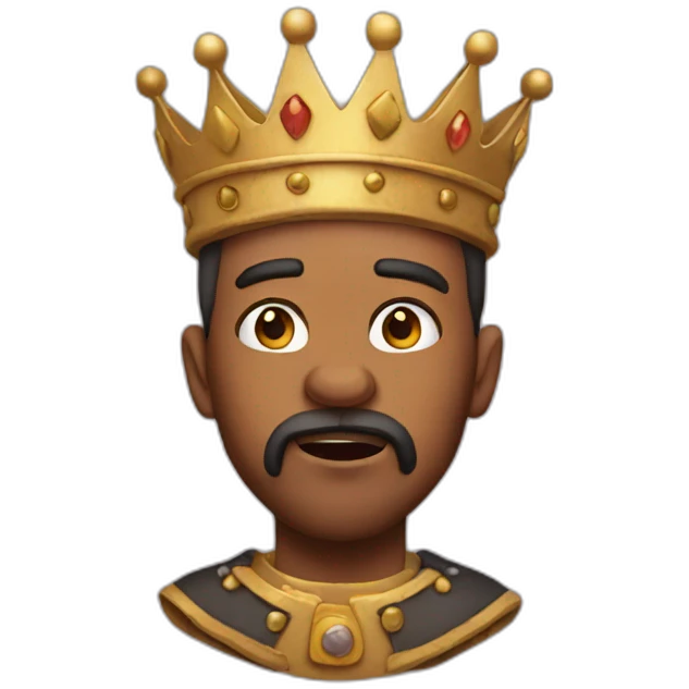 Shocking king emoji