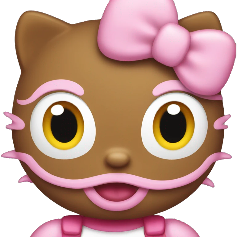 Pink hello kitty emoji