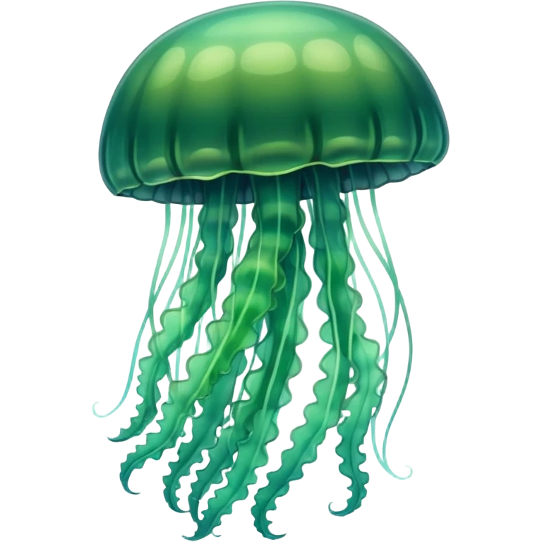 Ombre green jellyfish emoji