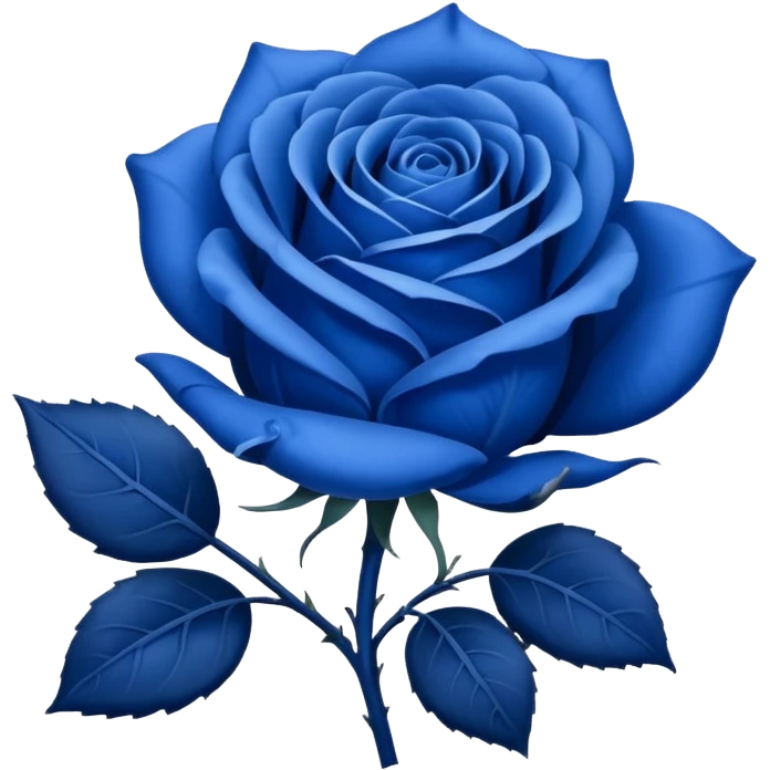 Rosa azul emoji